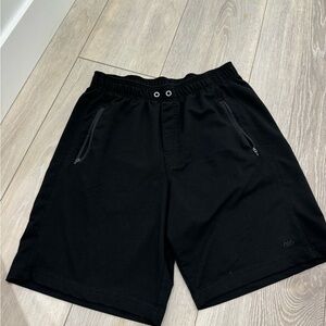 Legend Black 9 inch inseam lounge shorts